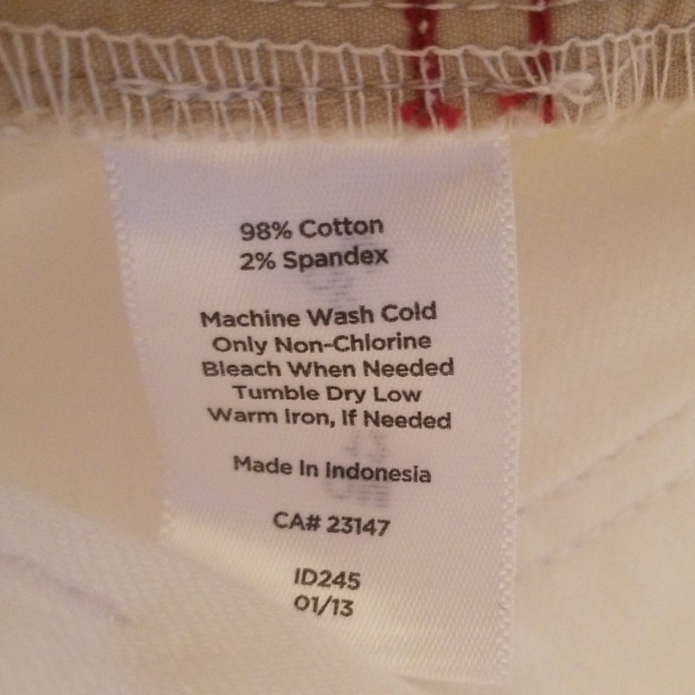 Talbots Heritage white slim ankle Jeans size 16P - Picture 8 of 8